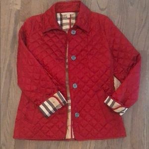 Burberry Brit Red Quilted Jacket